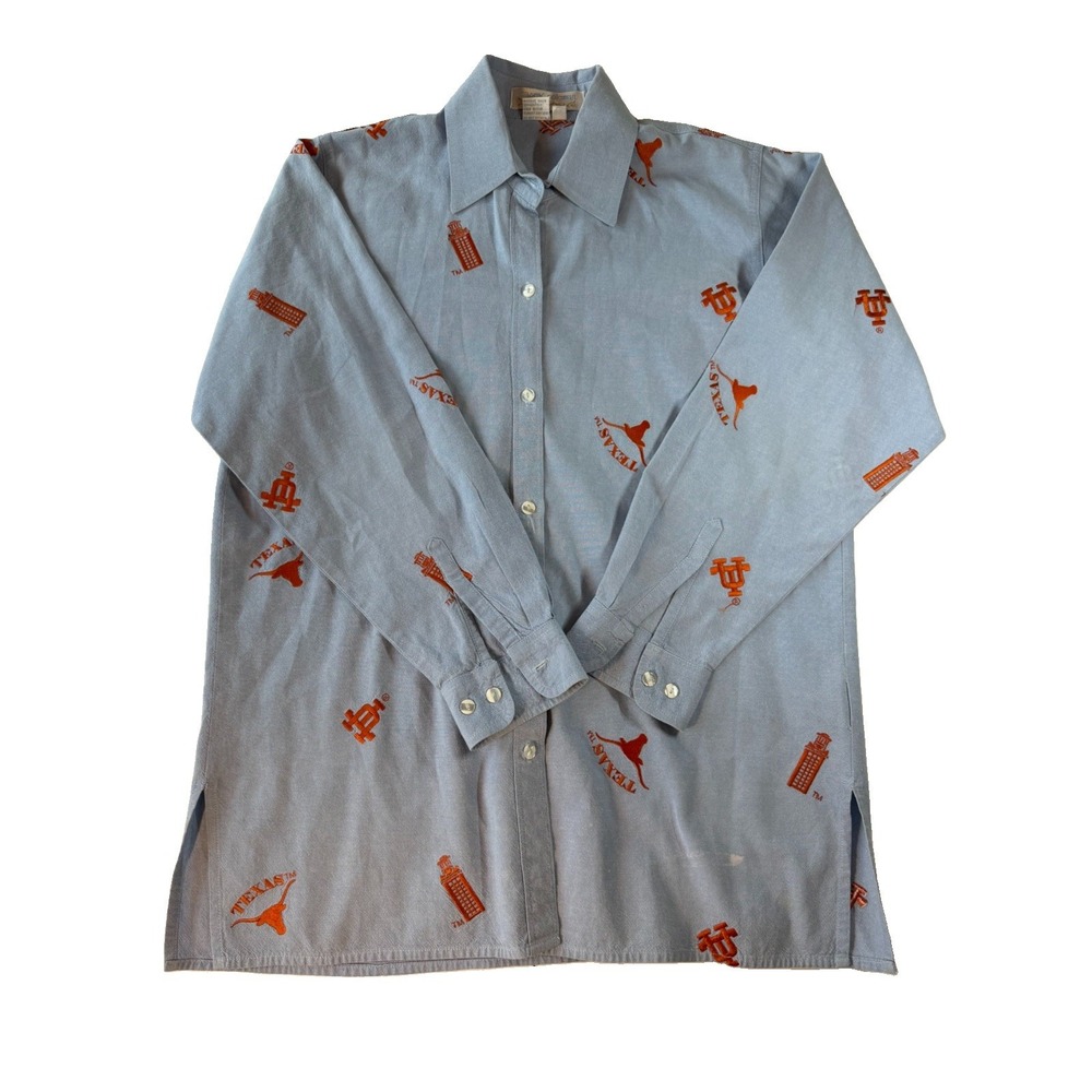 Casey Coleman Texas Longhorns Shirt Men's S UT Tower Bevo Embroidered